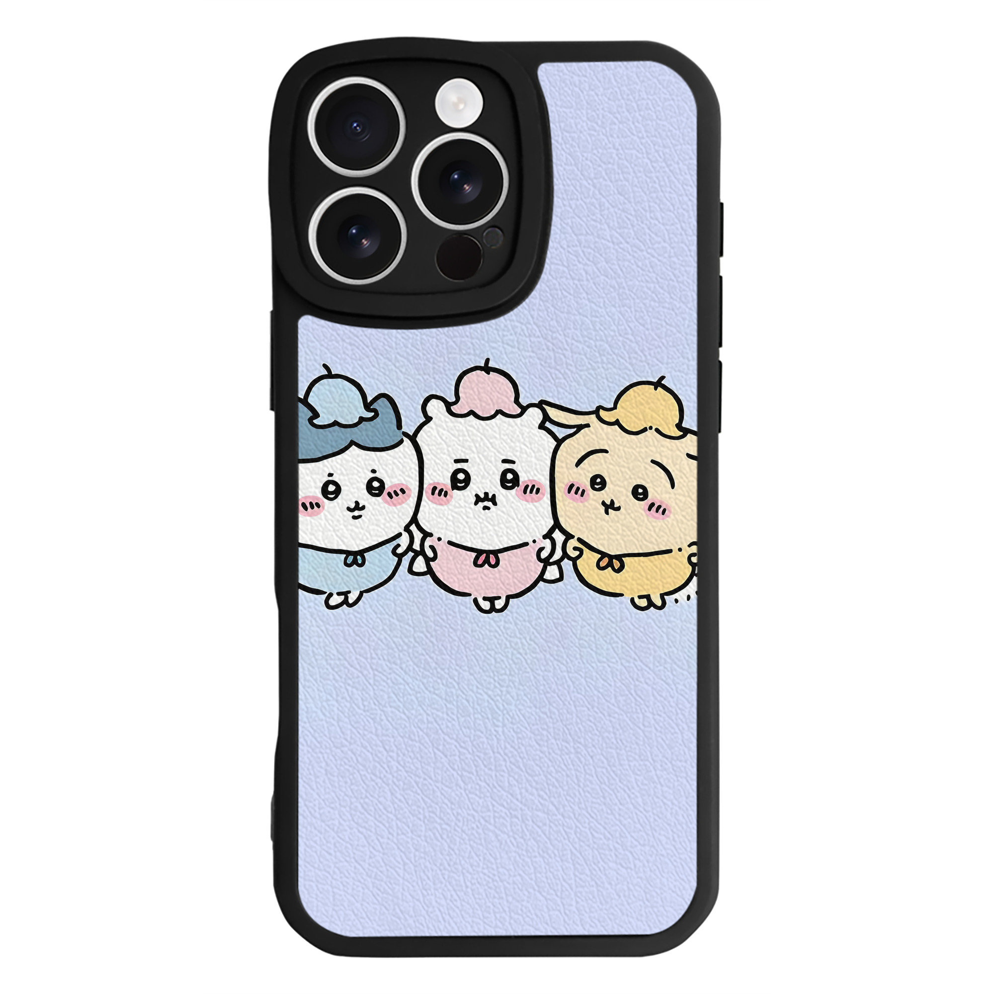 （画像用） ちいかわ Chii-kawa 【iPhone 16シリーズ対応】シリコンスマホケース（レザー調） 材質：シリコン